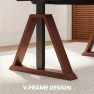 Thumbnail 60 x 30 Inch Oak Executive Standing Desk, Dual Motor Electric Height Adjustable Desk — Standing Desk, FLEXISPOT