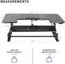 Thumbnail Electric Height Adjustable Stand Up Desk Converter — Standing Desk, VIVO