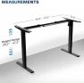 Thumbnail Electric Stand Up Desk Frame Workstation, Frame Only — Standing Desk, VIVO