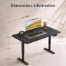 Thumbnail Electric Standing Desk, Malacca Solid Wood — Standing Desk, Plyosdey