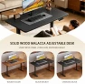 Thumbnail Electric Standing Desk, Malacca Solid Wood — Standing Desk, Plyosdey