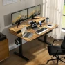 Thumbnail Electric Standing Desk with 4 Drawers and Storage Shelves — Standing Desk, ExaDesk