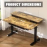 Thumbnail Electric Standing Desk with 4 Drawers and Storage Shelves — Standing Desk, ExaDesk