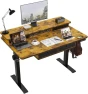 Thumbnail Electric Standing Desk with 4 Drawers and Storage Shelves — Standing Desk, ExaDesk
