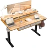 Thumbnail Electric Standing Desk with 4 Drawers and Storage Shelves — Standing Desk, ExaDesk