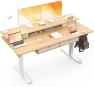 Thumbnail Electric Standing Desk with 4 Drawers and Storage Shelves — Standing Desk, ExaDesk
