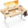 Thumbnail Electric Standing Desk with 4 Drawers and Storage Shelves — Standing Desk, ExaDesk