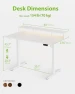 Thumbnail Electric Standing Desk with Shelf, Power Outlets & LED — Standing Desk, Agilestic