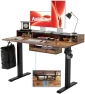 Thumbnail Electric Standing Desk with Shelf, Power Outlets & LED — Standing Desk, Agilestic