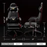 Thumbnail Ergonomic Gaming Chair with Massage and Heat — Smart Chairs, QXC