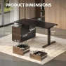 Thumbnail Executive Standing Desk with Drawers & CPU Holder — Standing Desk, FLEXISPOT