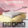 Thumbnail Fabric Gaming Chair with Heated Massage Lumbar Support — Massage Chairs, Dowinx