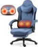 Thumbnail Fabric Gaming Chair with Heated Massage Lumbar Support — Massage Chairs, Dowinx