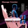 Thumbnail Gaming Chair with Footrest, Massage — Massage Chairs, GYMAX