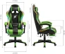 Thumbnail Gaming Chair with RGB LED Lights, Footrest, Lumbar Support & Headrest — Smart Chairs, Yardlift