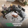 Thumbnail L-Shaped Standing Desk - 63 x 55 Inch Adjustable Corner Standing Desk with Charging Station — Standing Desk, SIAGO