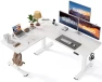 Thumbnail L-Shaped Standing Desk - 63 x 55 Inch Adjustable Corner Standing Desk with Charging Station — Standing Desk, SIAGO