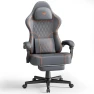 Thumbnail Leather Ergonomic Gaming Chair with Footrest and Linkage Armrest — Smart Chairs, Ferghana