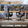 Thumbnail Leather Ergonomic Gaming Chair with Footrest and Linkage Armrest — Smart Chairs, Ferghana