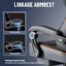 Thumbnail Leather Ergonomic Gaming Chair with Footrest and Linkage Armrest — Smart Chairs, Ferghana