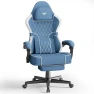 Thumbnail Leather Ergonomic Gaming Chair with Footrest and Linkage Armrest — Smart Chairs, Ferghana