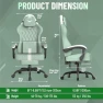 Thumbnail Linen Fabric Ergonomic Gaming Chair with Pocket Spring Cushion — Smart Chairs, Soontrans