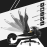 Thumbnail Massage Gaming Chair with Reclining Backrest, Adjustable Handrails and Seat Height, Ergonomic PU Leather Swivel PC Game... — Massage Chairs, Goplus