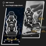 Thumbnail Massage Gaming Chair with Reclining Backrest, Adjustable Handrails and Seat Height, Ergonomic PU Leather Swivel PC Game... — Massage Chairs, Goplus