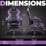 Thumbnail PU Leather Gaming Chair with Footrest — Smart Chairs, Dowinx