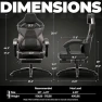 Thumbnail PU Leather Gaming Chair with Footrest — Smart Chairs, Dowinx