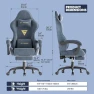Thumbnail Velvet Fabric Gaming Chair with Footrest — Smart Chairs, Soontrans