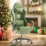 Thumbnail Velvet Fabric Gaming Chair with Footrest — Smart Chairs, Soontrans