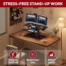 Thumbnail 35" Electric Standing Desk Converter with Large Keyboard Tray — Standing Desk, SANODESK