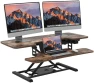 Thumbnail 35" Electric Standing Desk Converter with Large Keyboard Tray — Standing Desk, SANODESK