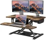 Thumbnail 35" Electric Standing Desk Converter with Large Keyboard Tray — Standing Desk, SANODESK
