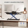 Thumbnail 40" Electric Standing Desk Converter with Wide Keyboard Tray — Standing Desk, FLEXISPOT