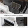 Thumbnail 66 Inch L Shaped Standing Desk with Drawers & Shelves — Standing Desk, FEZIBO