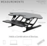 Thumbnail Corner Electric Height Adjustable Cubicle Standing Desk Converter — Standing Desk, VIVO