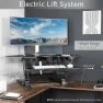 Thumbnail Corner Electric Height Adjustable Cubicle Standing Desk Converter — Standing Desk, VIVO