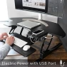 Thumbnail Corner Electric Height Adjustable Cubicle Standing Desk Converter — Standing Desk, VIVO