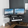 Thumbnail Corner Electric Height Adjustable Cubicle Standing Desk Converter — Standing Desk, VIVO