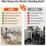 Thumbnail Electric Standing Desk 70 x 27 Inches Adjustable Height — Standing Desk, KORGOL