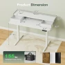 Thumbnail Electric Standing Desk with 2 Drawers, Adjustable Height Computer Desk with Storage — Standing Desk, Homall