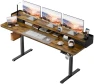 Thumbnail Electric Standing Desk with 2 Drawers, Adjustable Height Computer Desk with Storage — Standing Desk, Homall