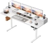 Thumbnail Electric Standing Desk with 2 Drawers, Adjustable Height Computer Desk with Storage — Standing Desk, Homall
