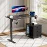 Thumbnail Electric Standing Desk with Drawers, 47 x 24 Inches, Height Adjustable — Standing Desk, REAHOME