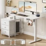Thumbnail Electric Standing Desk with Drawers, 47 x 24 Inches, Height Adjustable — Standing Desk, REAHOME