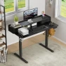 Thumbnail Electric Standing Desk with Drawers and Storage Shelf — Standing Desk, Furmax