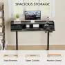 Thumbnail Electric Standing Desk with Drawers and Storage Shelf — Standing Desk, Furmax