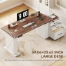Thumbnail Electric Standing Desk with Drawers — Standing Desk, Homiflex